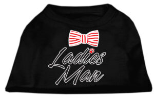 Ladies Man Screen Print Dog Shirt Black Xxxl (20)