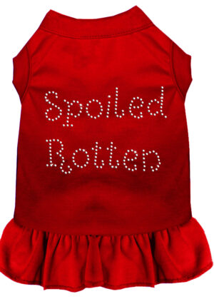 Spoiled Rotten Rhinestone Dress Red Lg