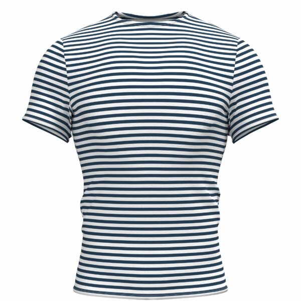 Genuine Striped Short Sleeved T-Shirt Top Cotton Sailor Shirt Navy Blue Original Telnyashka Тельняшка XS - Image 2