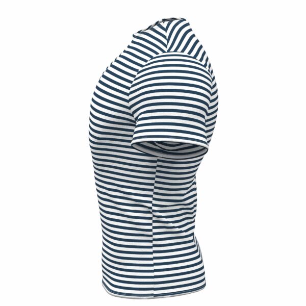 Genuine Striped Short Sleeved T-Shirt Top Cotton Sailor Shirt Navy Blue Original Telnyashka Тельняшка XS - Image 3