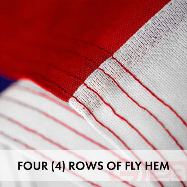 G128 Texas State Flag 2.5x4 FT 5-Pack Embroidered Stars Sewn Stripes Heavy Duty 220GSM Tough Spun Polyester Quality with Brass Grommets - Image 4