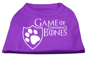 Game Of Bones Screen Print Dog Shirt Purple Med (12)