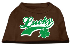 Lucky Swoosh Screen Print Shirt Brown Xxl (18)