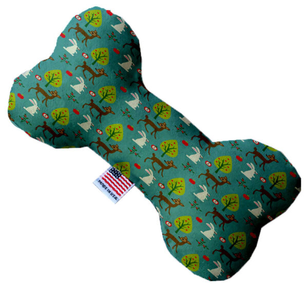Dearest Deer 6 Inch Canvas Bone Dog Toy