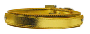 3/4" (18mm) Metallic Two-tier Collar  Gold Large