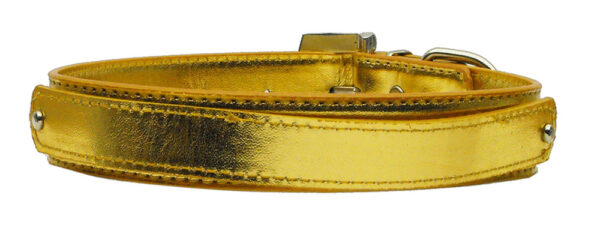3/4" (18mm) Metallic Two-tier Collar  Gold Large