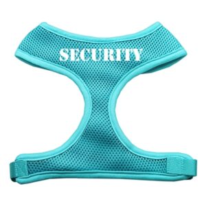 Security Design Soft Mesh Pet Harness Aqua Medium
