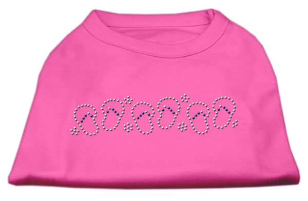 Beach Sandals Rhinestone Shirt Bright Pink Xs