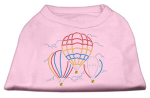 Hot Air Balloon Rhinestone Shirts Light Pink Xxl