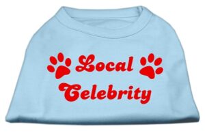 Local Celebrity Screen Print Shirts Baby Blue Xs