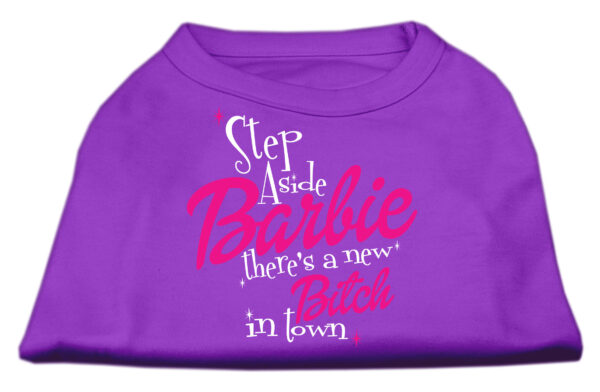 New Bitch In Town Screen Print Dog Shirt Purple Xxxl (20)