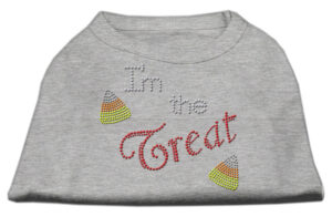 I'm The Treat Rhinestone Dog Shirt Grey Xxxl (20)