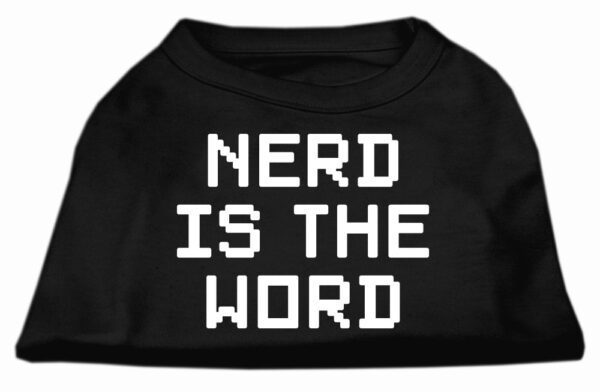Nerd Is The Word Screen Print Shirt Black Xxxl(20)