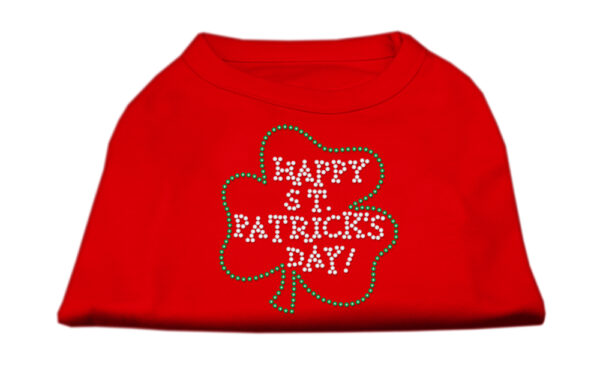 Happy St Patrick's Day Rhinestone Shirts Red Xs
