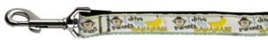 Monkey Madness Nylon Dog Leash 5/8 Inch Wide 6ft Long