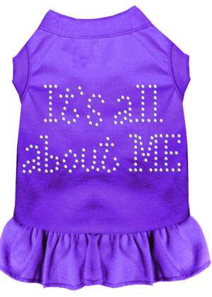 Rhinestone All About Me Dress Purple Xl