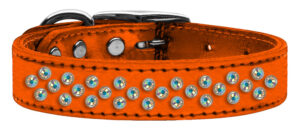 Sprinkles Ab Crystal Metallic Leather Orange 18
