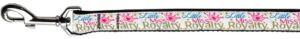 Little Miss Royalty Nylon Dog Leash 5/8 Inch Wide 4ft Long