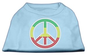 Rasta Peace Sign Shirts Baby Blue Xxl