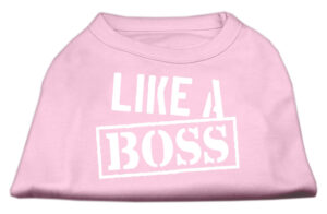 Like A Boss Screen Print Shirt Light Pink Xxxl (20)
