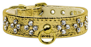 Metallic Tiara Gold W/ Ab Stones 10