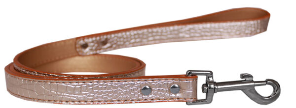 Plain Croc Leash Copper 3/4'' Wide X 6' Long