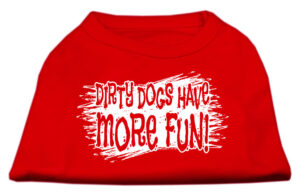 Dirty Dogs Screen Print Shirt Red Sm (10)