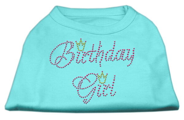 Birthday Girl Rhinestone Shirt Aqua Xxxl(20)