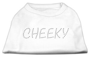 Cheeky Rhinestone Shirt White Xxxl(20)