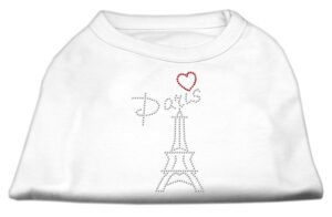 Paris Rhinestone Shirts White S