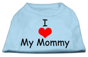I Love My Mommy Screen Print Shirts Baby Blue Xxxl