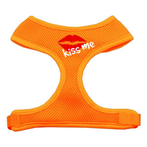 Kiss Me Soft Mesh Pet Harness Orange Large