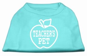 Teachers Pet Screen Print Shirt Aqua Xxl (18)