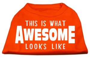 This Is What Awesome Looks Like Dog Shirt Orange Xxxl (20)