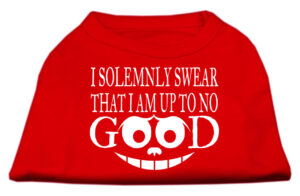 Up To No Good Screen Print Shirt Red Xl (16)