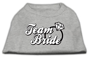 Team Bride Screen Print Shirt Grey Xxl