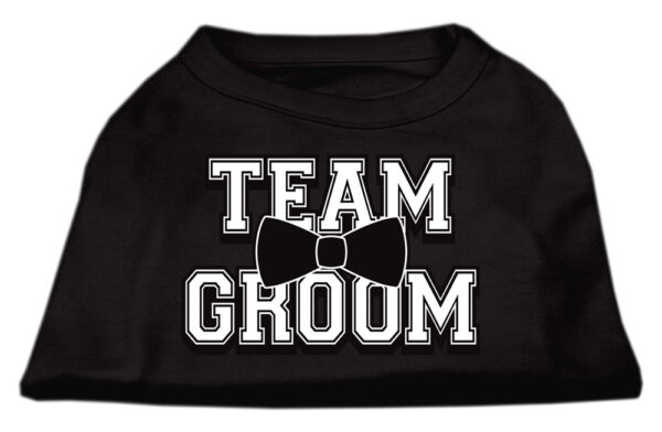 Team Groom Screen Print Shirt Black Xxl