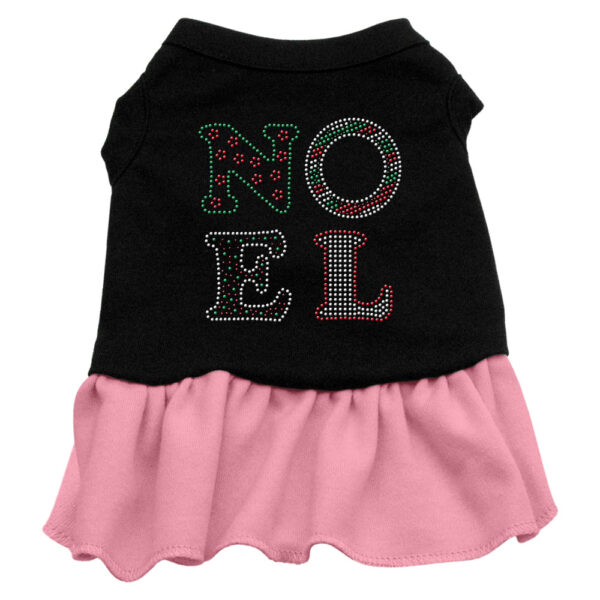 Noel Rhinestone Dress Black With Pink Xxl