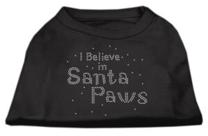 I Believe In Santa Paws Shirt Black Xxxl(20)