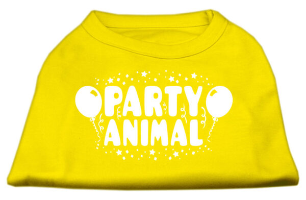 Party Animal Screen Print Shirt Yellow Xs (8)