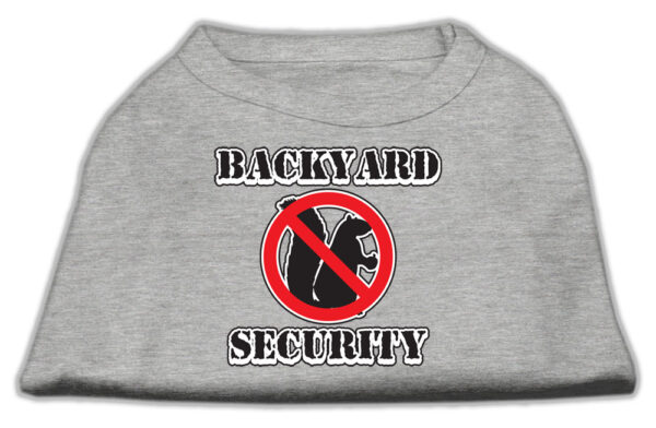 Backyard Security Screen Print Shirts Grey Xxl