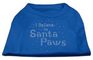 I Believe In Santa Paws Shirt Blue Xxxl (20)