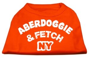 Aberdoggie Ny Screenprint Shirts Orange Lg (14)