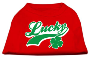 Lucky Swoosh Screen Print Shirt Red Xxxl
