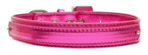 3/4" (18mm) Metallic Two-tier Collar  Pink Large