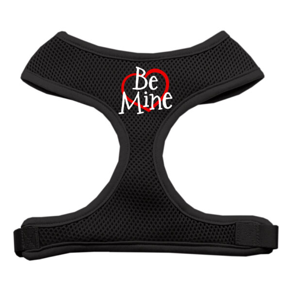 Be Mine Soft Mesh Pet Harness Black Small