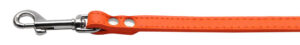 Fashionable Leather Dog Leash Orange 1/2'' Wide