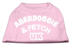 Aberdoggie Uk Screenprint Shirts Light Pink Xs