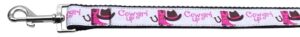Cowgirl Up Nylon Ribbon Pet Leash 1 Wide 6ft