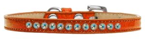 Ab Crystal Size 12 Orange Puppy Ice Cream Collar